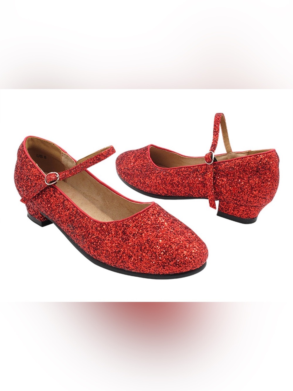 Very Fine Dancesport Red Sparkle Ballroom Dance Shoes Women’s